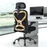Thumbnail Ergonomic Office Chair with Mesh and Gold Accents — Smart Chairs, CASASIO