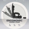 Thumbnail Gaming Chair with Pocket Spring Cushion — Smart Chairs, GTPLAYER