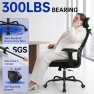 Thumbnail High Back Mesh Office Chair with Lumbar Support — Smart Chairs, Hayelf