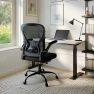 Thumbnail Mesh Office Chair with Flip-up Arms and Lumbar Support — Smart Chairs, Youhauchair