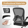 Thumbnail Mesh Office Chair with Flip-up Arms and Lumbar Support — Smart Chairs, Youhauchair