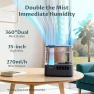 Thumbnail 5L Large Room Humidifier with Essential Oil Tray and Mood Light — Humidifier, BREEZOME