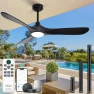 Thumbnail Outdoor Ceiling Fan with Light and Remote via WiFi Alexa — Smart Fan, Homlit