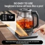Thumbnail 120V Titanium & Glass Electric Tea Kettle — Electric Kettle, Lunowa Haus