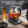 Thumbnail 120V Titanium & Glass Electric Tea Kettle — Electric Kettle, Lunowa Haus