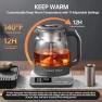 Thumbnail 120V Titanium & Glass Electric Tea Kettle — Electric Kettle, Lunowa Haus