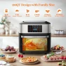 Thumbnail Air Fryer Oven Large 20 QT, 10-in-1 Toaster Oven Air Fryer Combo with Window for Family — Air Fryer, Gluck