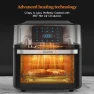 Thumbnail Air Fryer Oven Large 20 QT, 10-in-1 Toaster Oven Air Fryer Combo with Window for Family — Air Fryer, Gluck