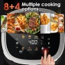 Thumbnail Compact Air Fryer 9-in-1 with Smart Digital Color TouchScreen — Air Fryer, Whuto
