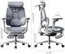Thumbnail E3 Pro 2026 Edition Ergonomic Office Chair, Mesh Desk Chair with 3-Zone Floating Lumbar Support, Upgraded 4D Headrest,... — Smart Chairs, Hbada