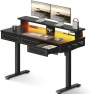Thumbnail Electric Standing Desk with 3 Wooden Drawers — Standing Desk, OffiGo