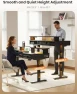Thumbnail Electric Standing Desk with 3 Wooden Drawers — Standing Desk, OffiGo