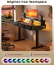 Thumbnail Electric Standing Desk with 3 Wooden Drawers — Standing Desk, OffiGo