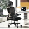 Thumbnail Ergonomic Mesh Desk Chair with Adjustable Lumbar Support and Headrest — Smart Chairs, Zeonsit
