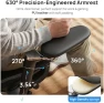 Thumbnail Ergonomic Office Chair with Adaptive Dual-Wing Lumbar Support — Smart Chairs, CabeVibe