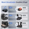 Thumbnail Ergonomic Office Chair with Mesh Seat Cushion and 3D Armrests — Smart Chairs, marrap