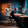 Thumbnail Fabric Gaming Chair with Footrest — Smart Chairs, Misolant
