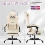 Thumbnail Gaming Chair with Footrest and Massage Lumbar Support — Smart Chairs, NIONIK
