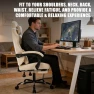 Thumbnail Gaming Chair with Footrest and Massage Lumbar Support — Smart Chairs, NIONIK