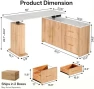 Thumbnail L-Shaped Standing Desk with Drawers and Storage Cabinet — Standing Desk, NORTHSKY