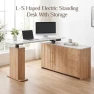 Thumbnail L-Shaped Standing Desk with Drawers and Storage Cabinet — Standing Desk, NORTHSKY