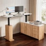 Thumbnail L-Shaped Standing Desk with Drawers and Storage Cabinet — Standing Desk, NORTHSKY