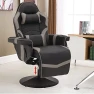 Thumbnail Reclining Gaming Chair with Footrest and Massage — Massage Chairs, LVUYOYO