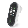 3-in-1 Plug-in Carbon Monoxide Detector with Temperature & Humidity Sensor — Air Quality Monitor, MOES