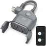 Thumbnail Indoor/Outdoor Smart Plug Weatherproof, 1 Socket Wireless Remote Control and Timer — Smart Plug, Geeni