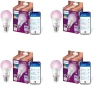 Thumbnail Smart LED Full Color Light Bulb 4-Pack, A19 60W 800LM E26 Indoor — Smart Light Bulb, Philips