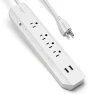 Thumbnail Smart Surge Protector Power Strip with 6 Wi-Fi Controlled Outlets, Real-Time Energy Monitoring, 3ft Extension Cord, App... — Smart Plug, Geeni