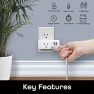 Thumbnail Switch + Charge Multi Port Smart Wi-Fi Plug with 2 USB Ports — Smart Plug, Geeni