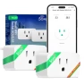 Thumbnail Wi-Fi Smart Plug 15A, Dual-Band 2.4GHz & 5GHz, Energy Monitoring, 2 Pack — Smart Plug, NOUS