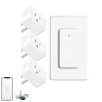 Thumbnail WiFi Smart Outlet Plug with Remote, Wall Switch, Compatible with Alexa and Google — Smart Plug, GREENCYCLE