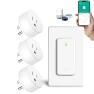 Thumbnail WiFi Smart Outlet Plug with Remote, Wall Switch, Compatible with Alexa and Google — Smart Plug, GREENCYCLE