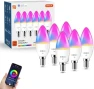Thumbnail 6-Pack E12 Smart Candelabra LED Light Bulbs — Smart Light Bulb, OHLUX