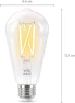 Thumbnail 60W ST19 Tunable White Filament LED Smart Light Bulb — Smart Light Bulb, WiZ Connected