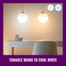 Thumbnail Clear 40W Tunable White Filament LED Smart Candle-Shaped Bulb — Smart Light Bulb, WiZ Connected