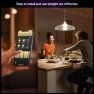 Thumbnail Hue Smart LED A21 Bulb 1-Pack, Warm White Light 2700K, E26 Base, 13.5W, 1600 Lumens, Dimmable LED Bulbs — Smart Light Bulb, Philips