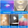 Thumbnail LED Smart Light Bulbs, Color Changing Dimmable & Timing Smart WiFi and Bluetooth Bulb, 4 Pack — Smart Light Bulb, Meliya