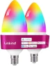 Thumbnail Smart Bulbs, E12 Led Bulb, 470LM, 2.4Ghz WiFi Candelabra B11 Bulbs, Color Changing RGBTW Led Light Bulb — Smart Light Bulb, Linkind