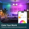 Thumbnail Smart Bulbs, E12 Led Bulb, 470LM, 2.4Ghz WiFi Candelabra B11 Bulbs, Color Changing RGBTW Led Light Bulb — Smart Light Bulb, Linkind