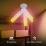 Thumbnail Smart LED Garage Light with RGBW Color Changing Deformable Panels — Smart Light Bulb, Feit Electric