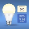Thumbnail Smart LED Light Bulb 3 Pack A19 WiFi Dimmable Soft White 800 Lumens — Smart Light Bulb, Geeni