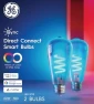 Thumbnail Smart LED Light Bulb, ST19 Edison Style, Room Decor Aesthetic, Color Changing WiFi, 60W Equivalent (Pack of 2) — Smart Light Bulb, Cync