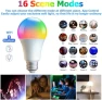 Thumbnail Smart Light Bulbs, WiFi & Bluetooth LED Color Changing Light Bulb — Smart Light Bulb, AFINSEA
