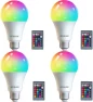 Thumbnail Smart Light Bulbs, WiFi & Bluetooth LED Color Changing Light Bulb — Smart Light Bulb, AFINSEA