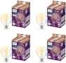 Thumbnail Smart Vintage G25 60W Tunable White Filament LED Smart Bulb 4 Pack — Smart Light Bulb, Philips