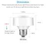 Thumbnail Smart Wi-Fi LED Light Bulb Socket Adapter E26 Lamp Holder with Timer — Smart Light Bulb, LoraTap