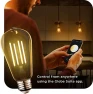 Thumbnail Smart Wi-Fi Tunable White Vintage Edison LED Bulb — Smart Light Bulb, Globe Electric